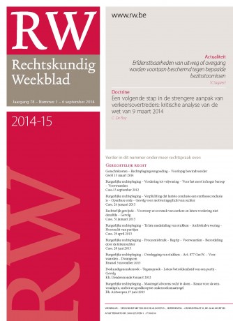 Rechtskundig Weekblad RW  Jaargang 87/ 2023-24  nr. 27