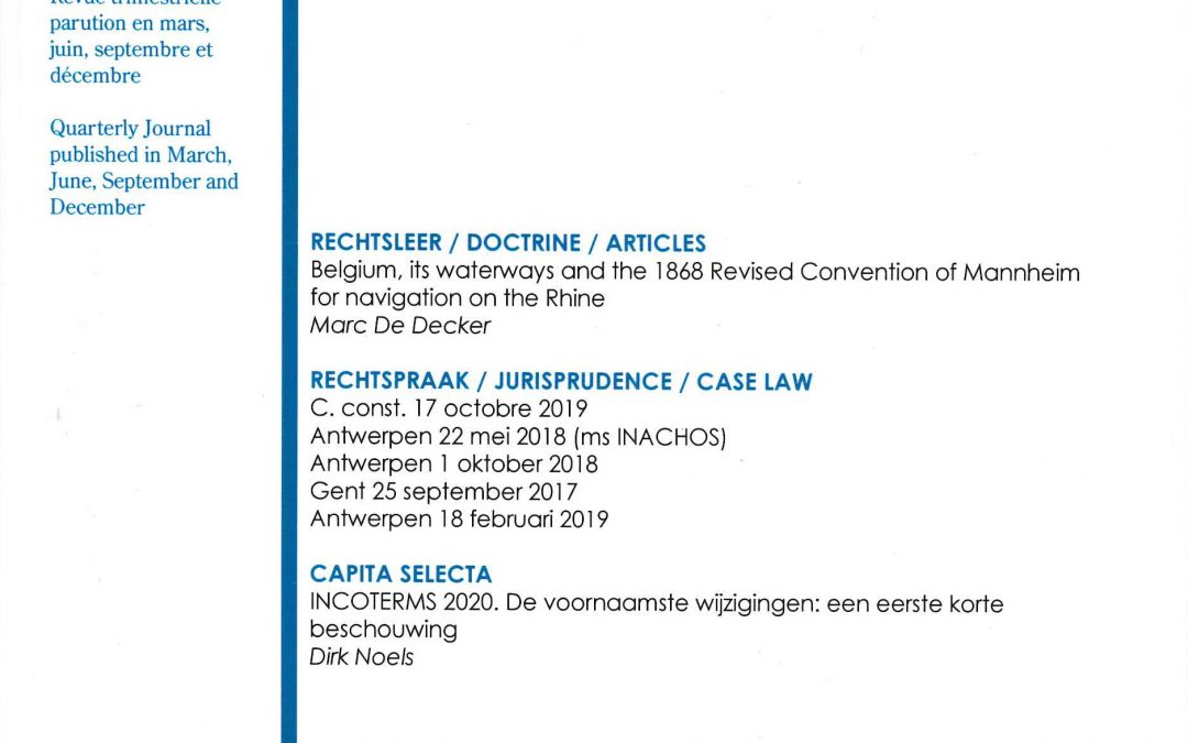 Tijdschrift voor internationale Handel en Transportrecht   IHT Jaargang 2022/ nr. 4