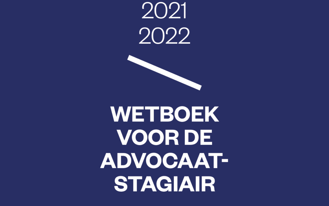 Handboek voor de advocaat-stagiair Deontologie OVB- 2023-2024